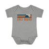 Ski Bum Baby Bodysuit - Retro Mountain Ski Bum Baby Bodysuit