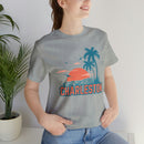 Charleston, South Carolina T-Shirt - Retro Palm Tree & Beach Unisex Charleston Shirt-69