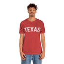 Texas T-Shirt - Paint Text Unisex Texas Shirt-3