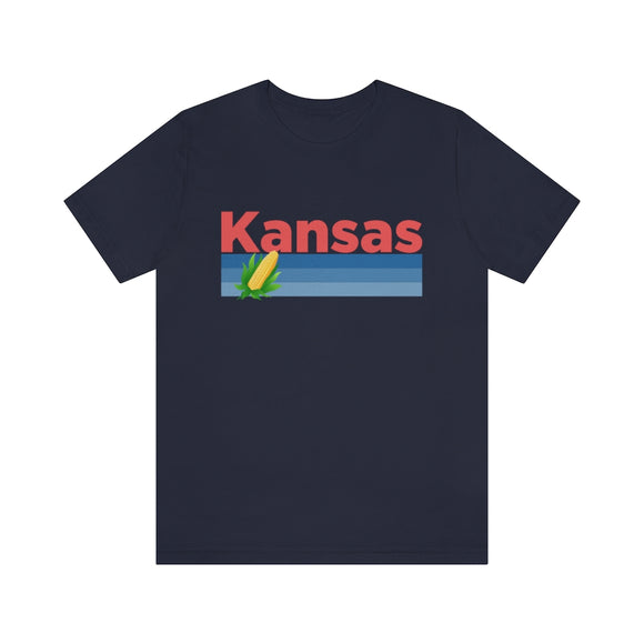 Kansas T-Shirt - Retro Corn Unisex Kansas Shirt
