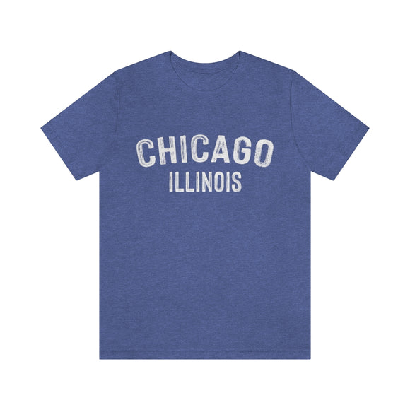 Chicago, Illinois Shirt - Paint Text Unisex Chicago T-Shirt