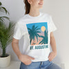 St. Augustine, Florida T-Shirt - Retro Palm Tree & Beach Unisex St. Augustine Shirt