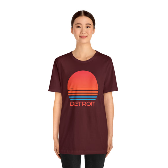 Detroit, Michigan T-Shirt - Retro 80s Unisex Detroit Shirt