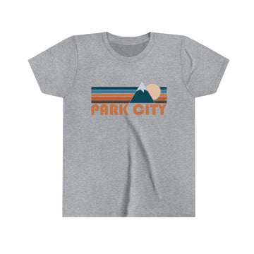 Park City Youth T-Shirt - Retro Mountain Utah Kid's TShirt
