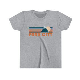 Park City Youth T-Shirt - Retro Mountain Utah Kid's TShirt