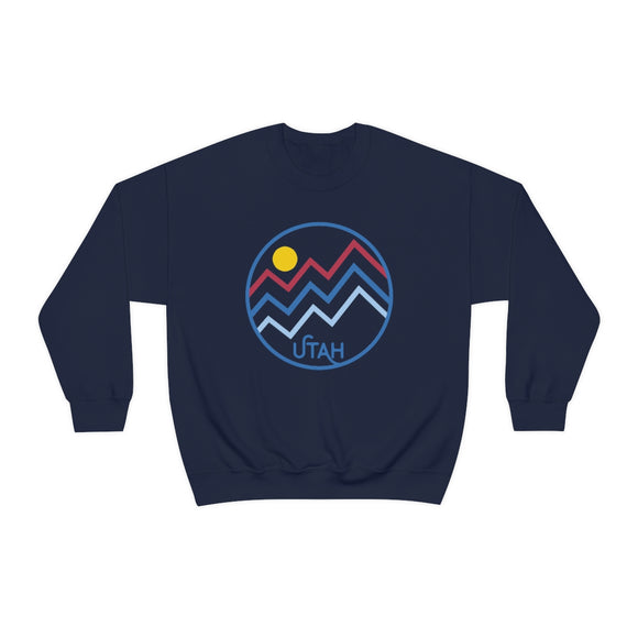 Utah Sweatshirt - Unisex Mountain Lines