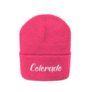 Colorado Beanie - Adult Embroidered Colorado Knit Hat-18