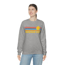 Jackson Hole, Wyoming Sweatshirt - Retro Sunrise Unisex-21