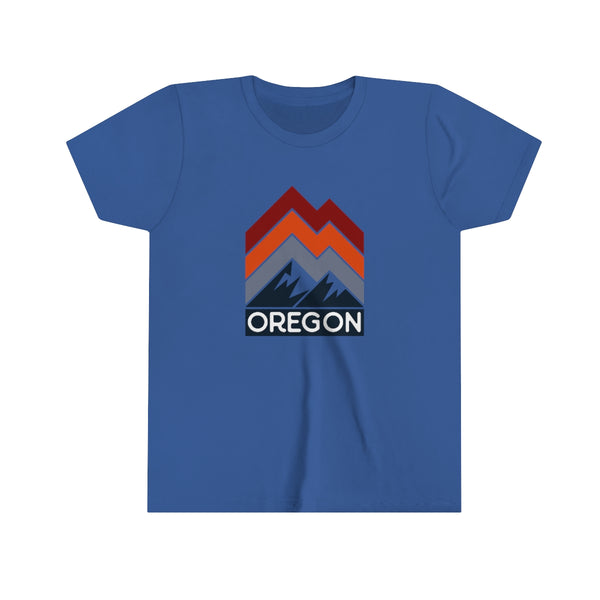 Oregon Youth T-Shirt - Mountain Lines Oregon Kid's TShirt