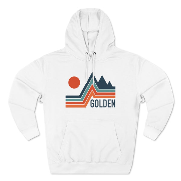 Premium Golden, Colorado Hoodie - Retro Unisex Sweatshirt