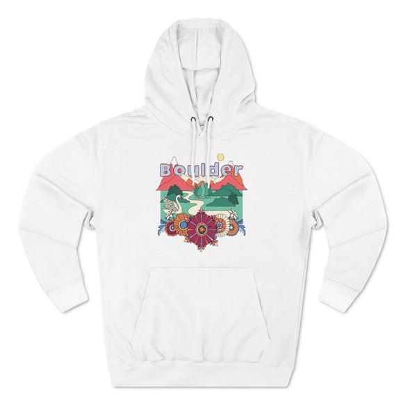Premium Boulder, Colorado Hoodie - Boho Unisex Sweatshirt