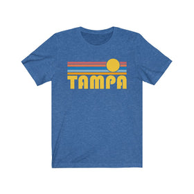 Tampa, Florida T-Shirt - Retro Sunrise Adult Unisex Tampa T Shirt
