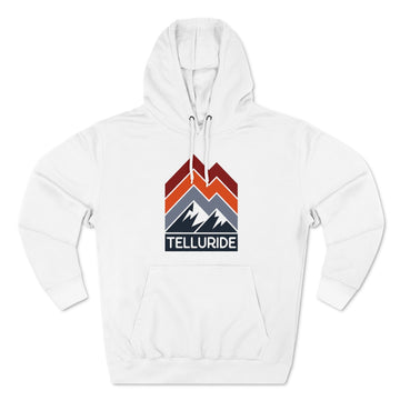Buy white Premium Telluride, Colorado Hoodie - Retro Unisex Sweatshirt - Retro Stripe