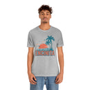 Encinitas, California T-Shirt - Retro Palm Tree & Beach Unisex Encinitas Shirt-4