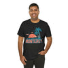 Monterey, California T-Shirt - Retro Palm Tree & Beach Unisex Monterey Shirt