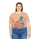 Maui, Hawaii T-Shirt - Retro Palm Tree & Beach Unisex Maui Shirt-31