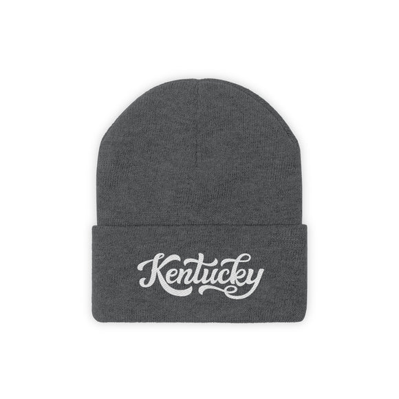 Kentucky Beanie - Adult Hand Lettered Embroidered Kentucky Knit Hat