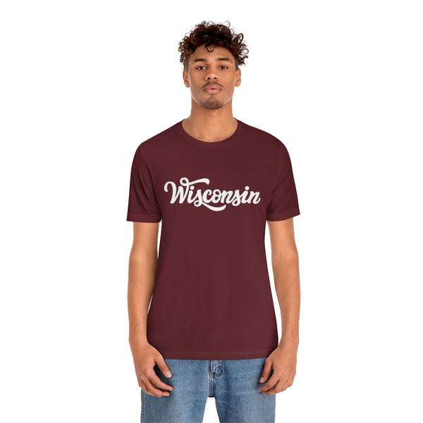 Wisconsin T-Shirt - Hand Lettered Unisex Wisconsin Shirt