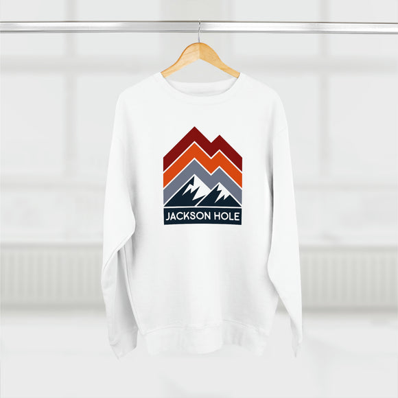 Premium Jackson Hole Sweatshirt - Retro Unisex Premium Crewneck Jackson Hole, Wyoming Sweatshirt