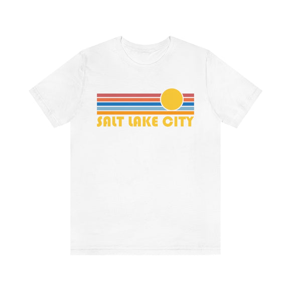 Salt Lake City, Utah T-Shirt - Retro Sun Unisex Salt Lake City T Shirt