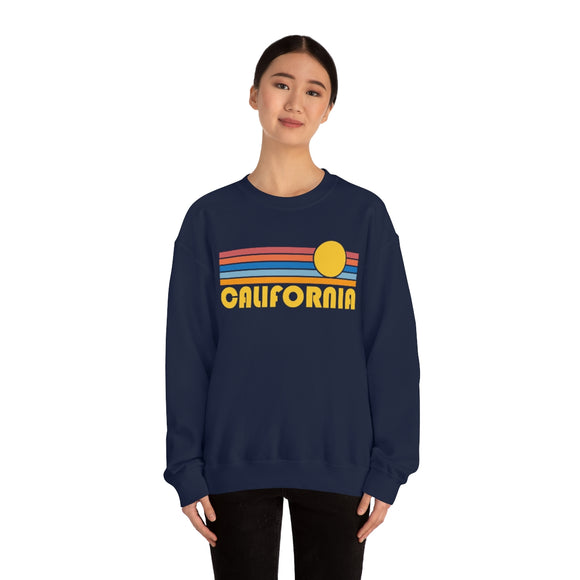 California Sweatshirt - Retro Sunrise Unisex