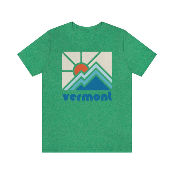 Vermont Shirt, Vermont Retro T-Shirt, Colorful Vermont tee, Vermont Mountain Shirt