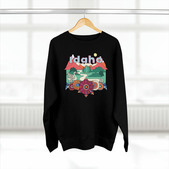 Premium Idaho Crewneck Sweatshirt - Retro Unisex Sweatshirt