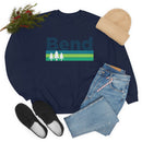 Bend, Oregon Sweatshirt - Retro Trees Unisex-31