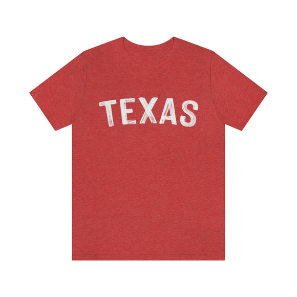 Texas T-Shirt - Paint Text Unisex Texas Shirt