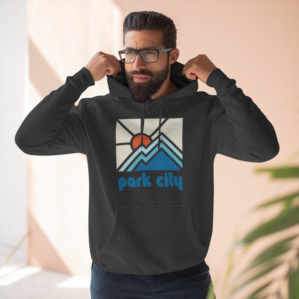 Premium Park City, Utah Hoodie - Min Mountain Unisex Sweatshirt