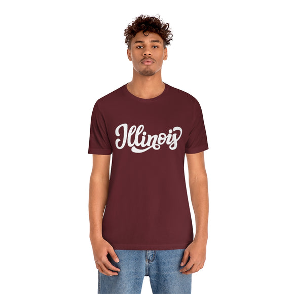 Illinois T-Shirt - Hand Lettered Unisex Illinois Shirt