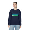Bend, Oregon Sweatshirt - Retro Trees Unisex-29