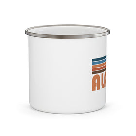 Alaska Camp Mug - Retro Mountain Enamel Campfire Alaska Mug