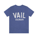 Vail, Colorado Shirt - Paint Text Unisex Vail T-Shirt-15