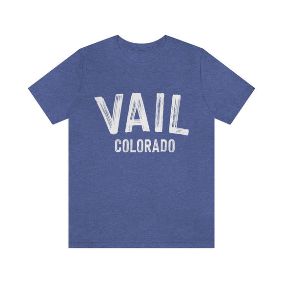 Vail, Colorado Shirt - Paint Text Unisex Vail T-Shirt