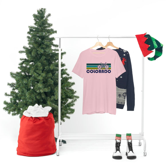 Colorado T-Shirt - Retro Mountain Bike Adult Unisex Colorado T Shirt
