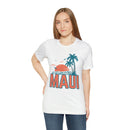 Maui, Hawaii T-Shirt - Retro Palm Tree & Beach Unisex Maui Shirt-5
