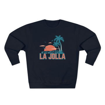 Buy navy Premium La Jolla, California Sweatshirt - Unisex Premium Crewneck Sweatshirt