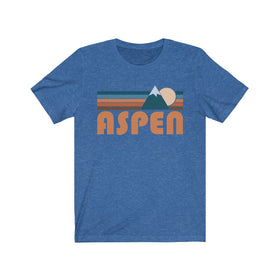 Aspen, Colorado T-Shirt - Retro Mountain Adult Unisex Aspen T Shirt