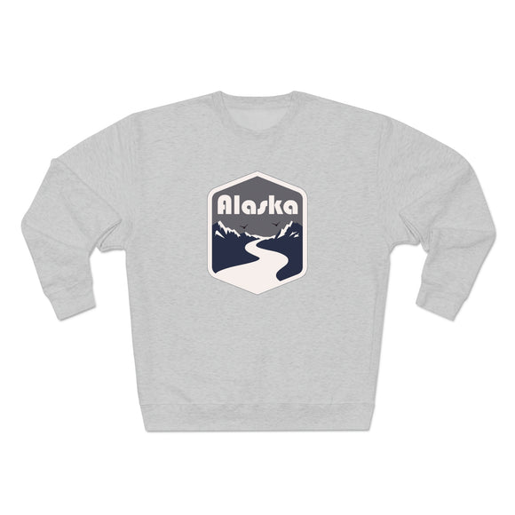 Premium Alaska Crewneck Sweatshirt - Retro Unisex Sweatshirt