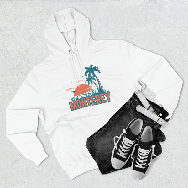 Premium Monterey, California Hoodie - Palm Tree Unisex Sweatshirt