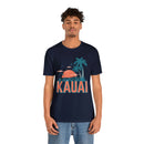 Kauai, Hawaii T-Shirt - Retro Palm Tree & Beach Unisex Kauai Shirt-88