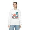 Del Mar, California Sweatshirt - Unisex Retro Palm Tree Crewneck Del Mar Sweatshirt