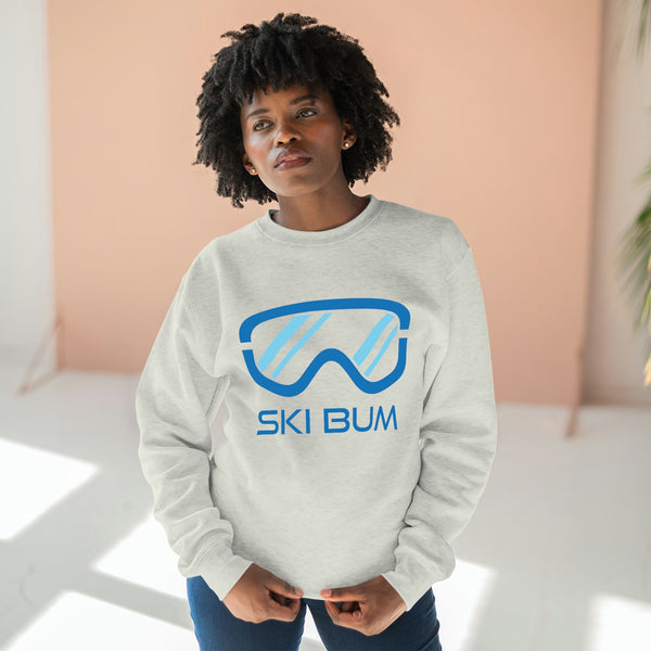 Premium Ski Bum Crewneck Sweatshirt - Retro Unisex Sweatshirt