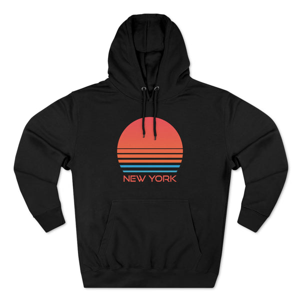 Premium New York Hoodie - Retro 80s Unisex Sweatshirt