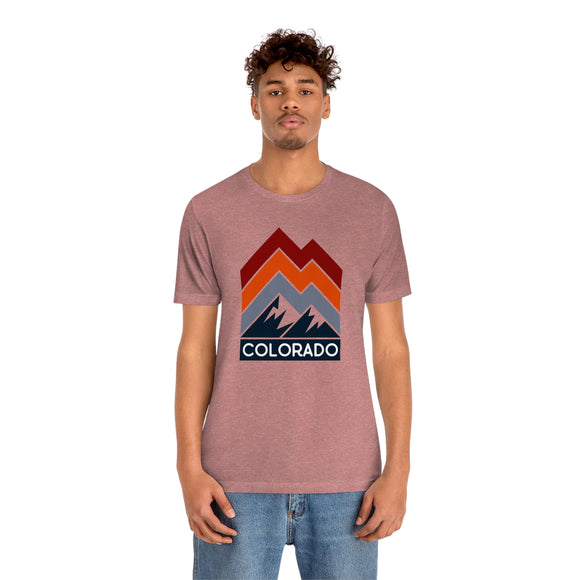 Colorado T-Shirt - Retro Mountain Line Unisex Colorado Shirt