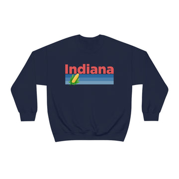 Buy navy Indiana Sweatshirt - Retro Corn Unisex