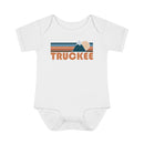 Truckee Baby Bodysuit - Retro Mountain Truckee, California Baby Bodysuit-4