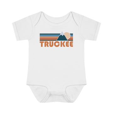 Buy white Truckee Baby Bodysuit - Retro Mountain Truckee, California Baby Bodysuit