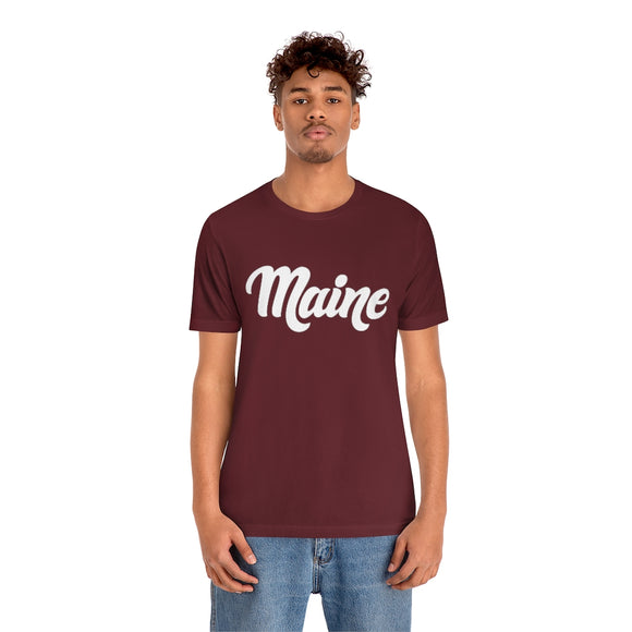 Maine T-Shirt - Hand Lettered Unisex Maine Shirt